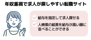 年収重視で求人が探しやすい転職サイト